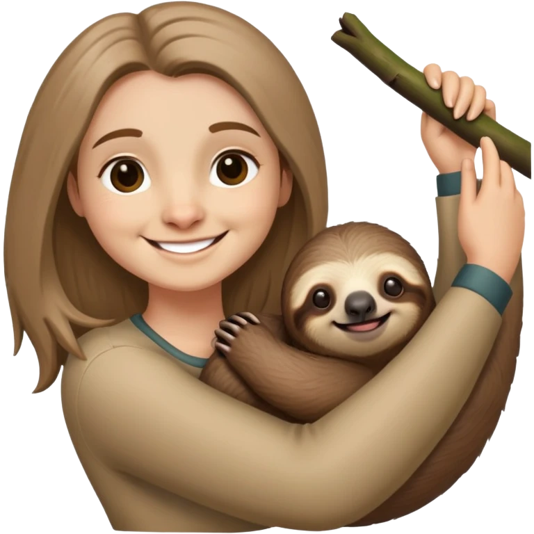 Me with a sloth emoji
