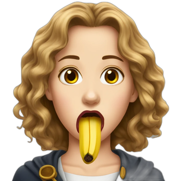 Hermione Granger lips banana emoji