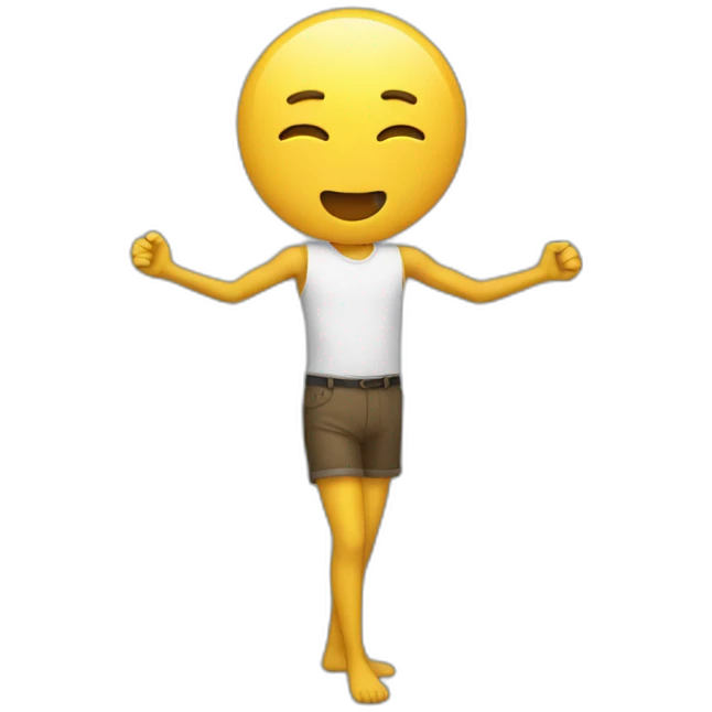 with arms and legs emoji