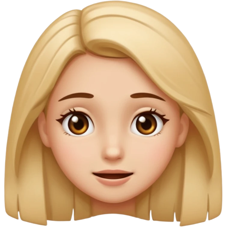 girl happy and sad expression emoji