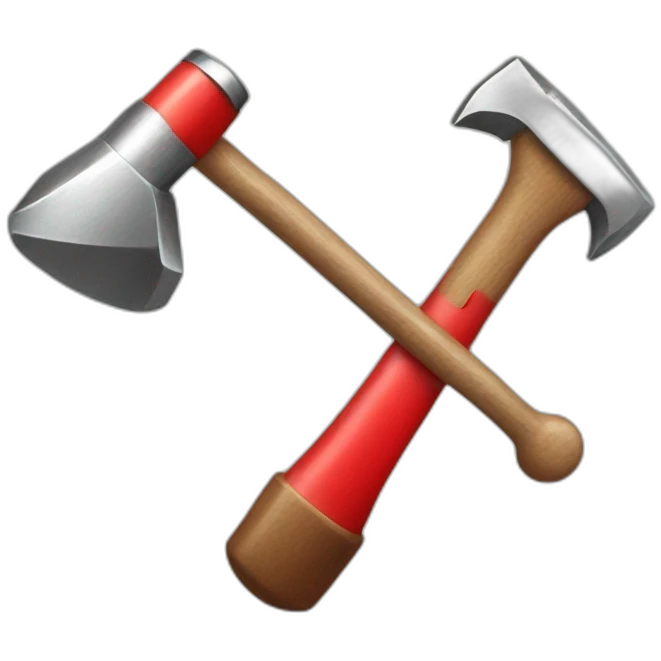 Redcross with hammer emoji