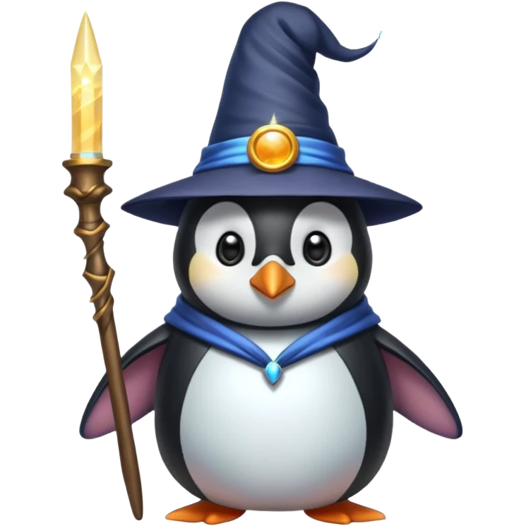 Penguin Wizard emoji