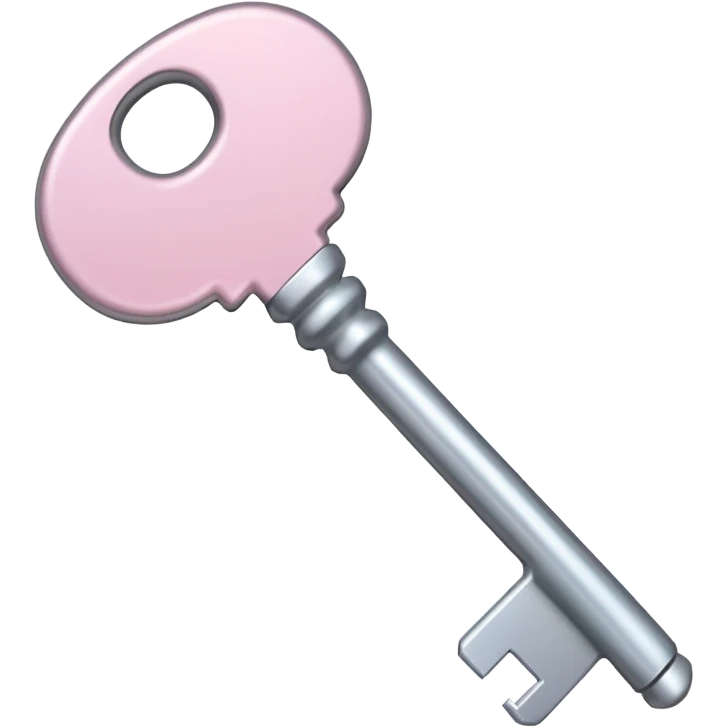 light pale pink Key emoji