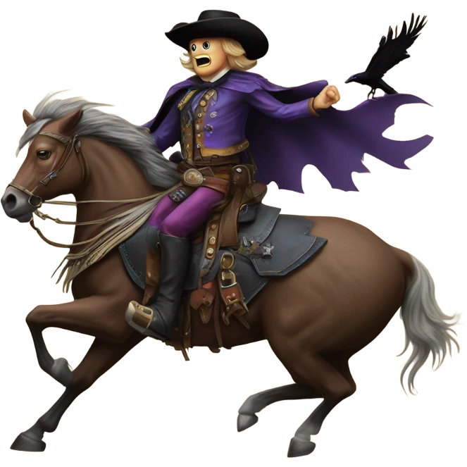 Buffalo bill fighting Baltimore raven emoji