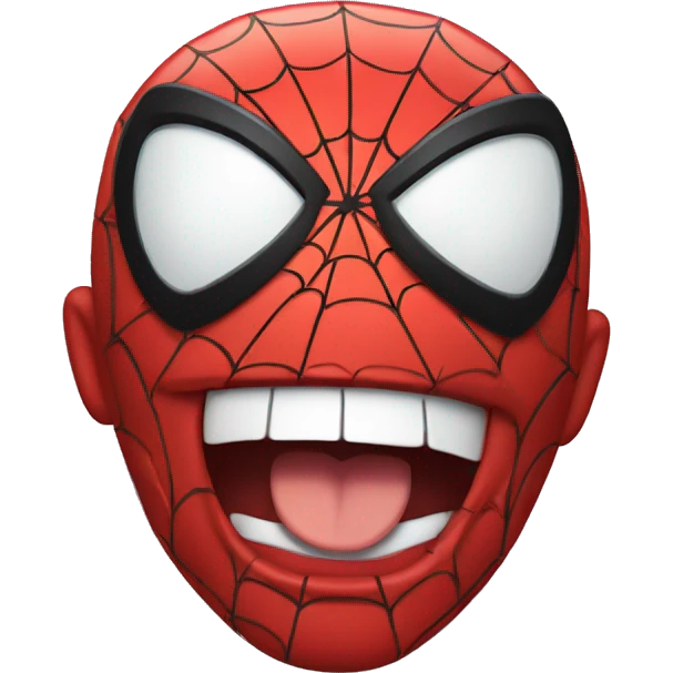 winking spiderman emoji