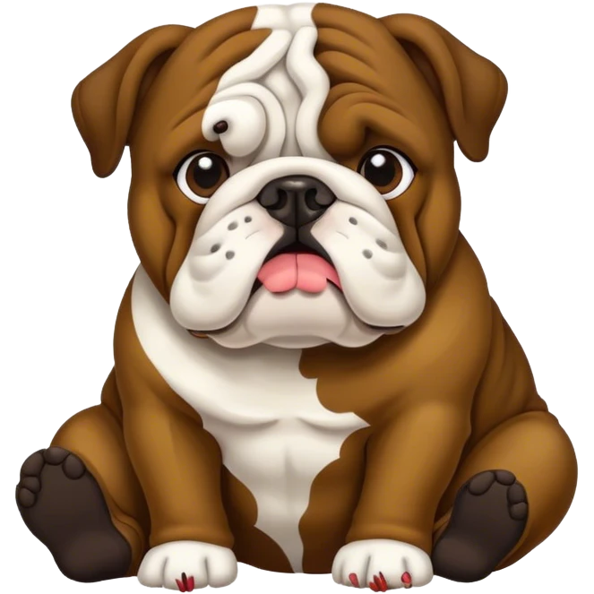 Bulldog poop  emoji