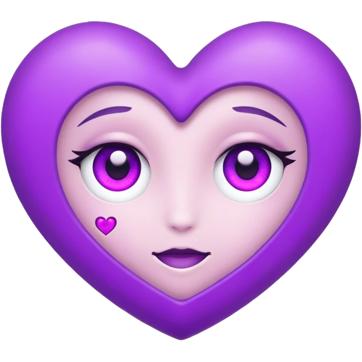 Purple Heart eyes emoji