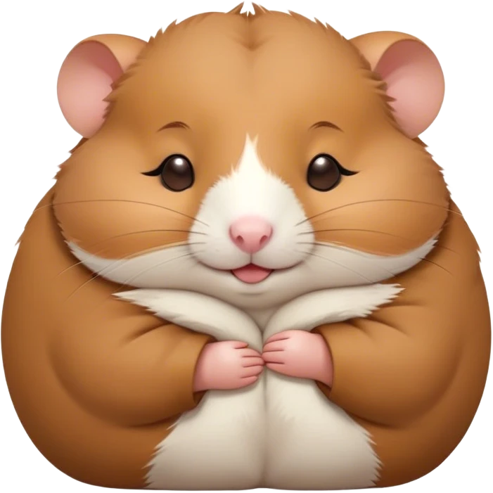 Meme-Worthy Cute Sleeping Brown Hamster Portrait Emoji, Head resting peacefully with a contented smile, showcasing a delightfully compact build and a luxuriously soft rich brown coat, eyes shut in a serene nap, Simplified yet hilariously adorable features, highly detailed, glowing with a soft, drowsy light, high shine, relaxed and utterly lovable, stylized with an air of playful laziness, bright and heartwarming, soft glowing outline, capturing the essence of a comically sleepy hamster, so meme-worthy it feels like it could instantly become the next viral sensation of adorable slumber! emoji