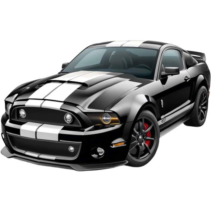 mustang shelby gt500 full black emoji