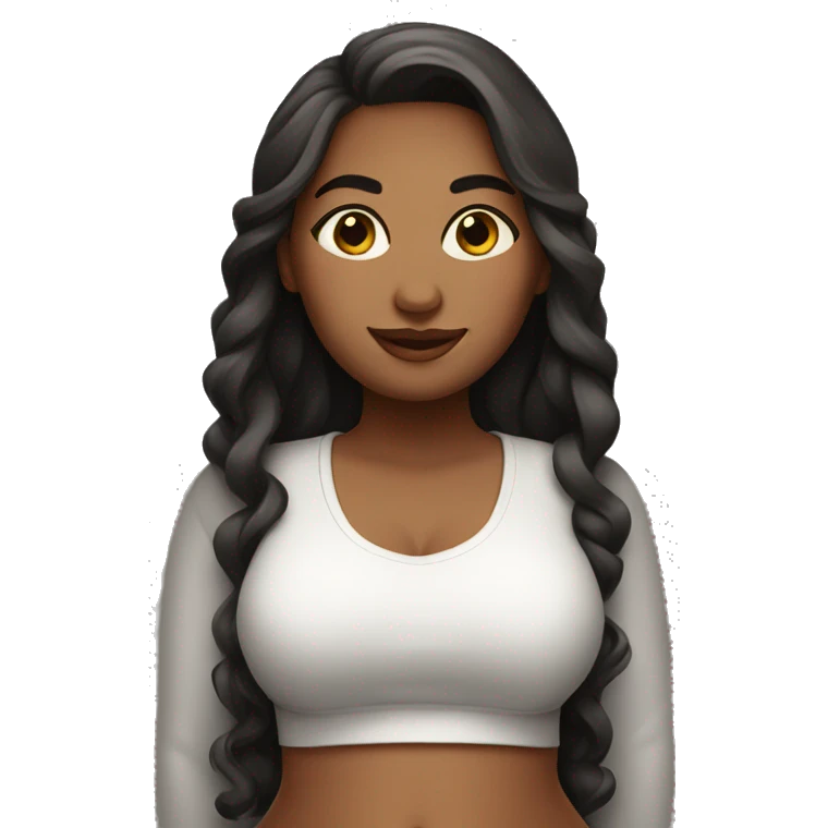 Curvy girl emoji