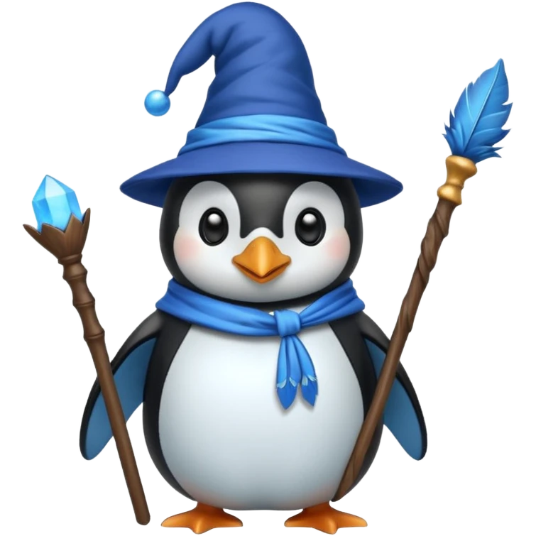 Penguin Wizard emoji