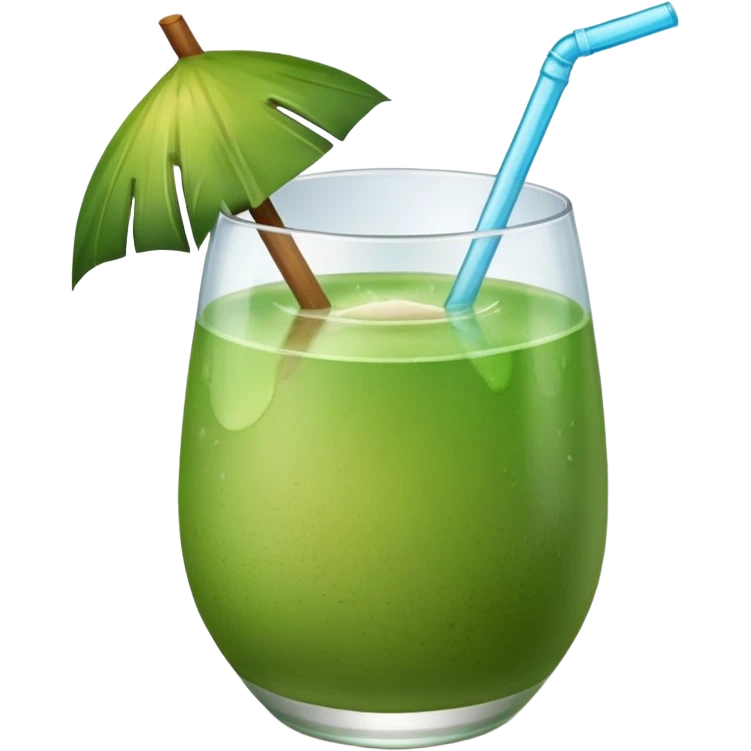 Green Coconut water emoji