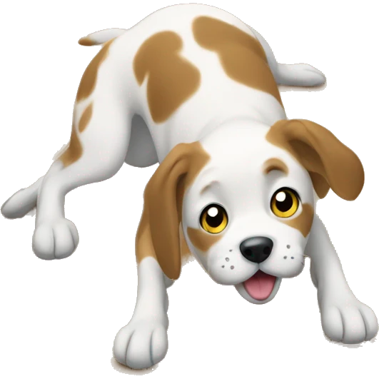 Dog picks up from the floor emoji