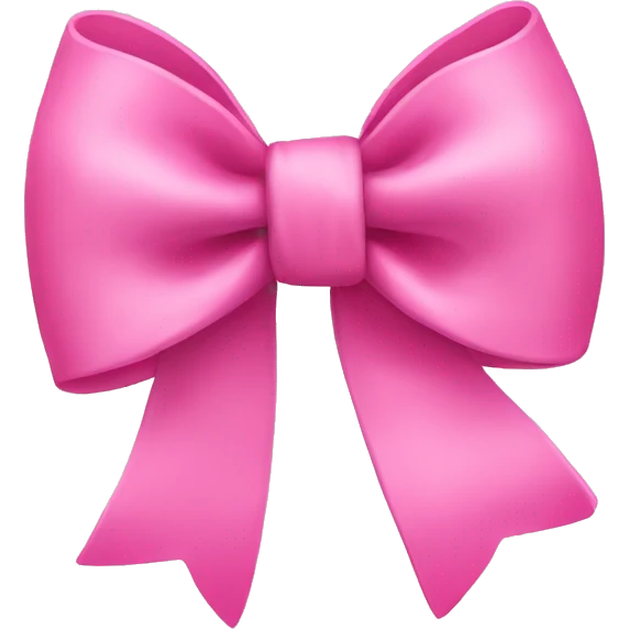 Pink bow emoji