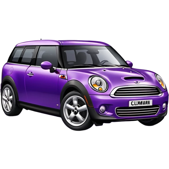 Mini Cooper clubman purple emoji