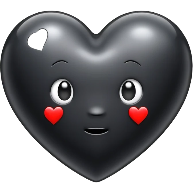 Tellytubby black heart emoji