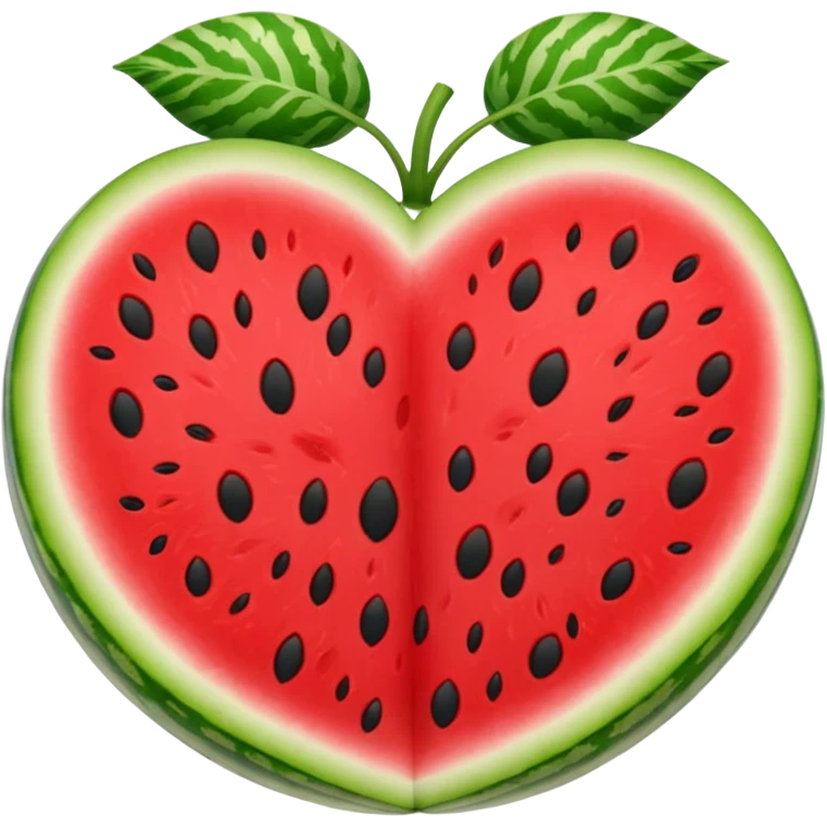 heart with summer watermelon emoji