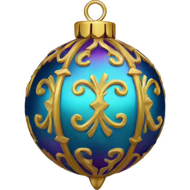 Ornate Christmas ornament  emoji