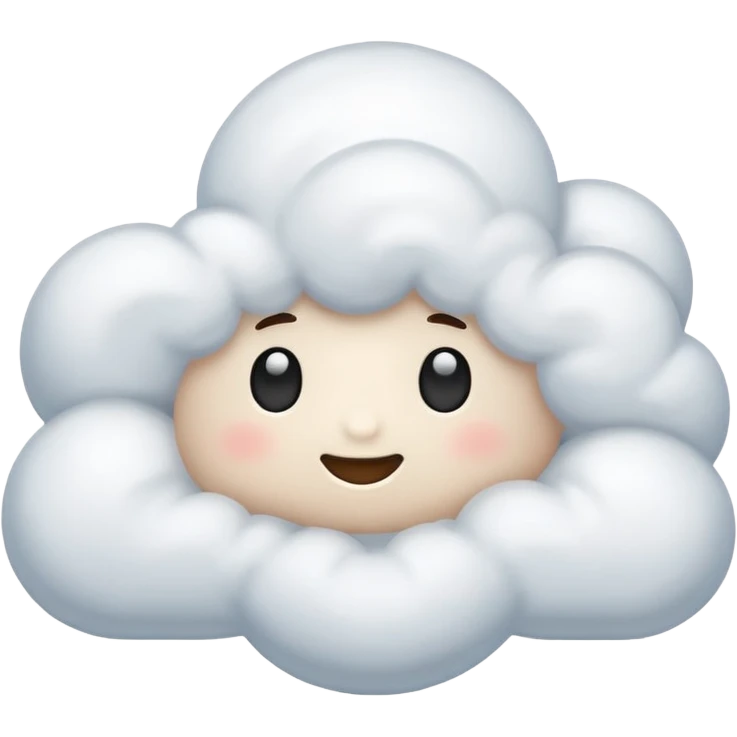 fluffy cloud emoji