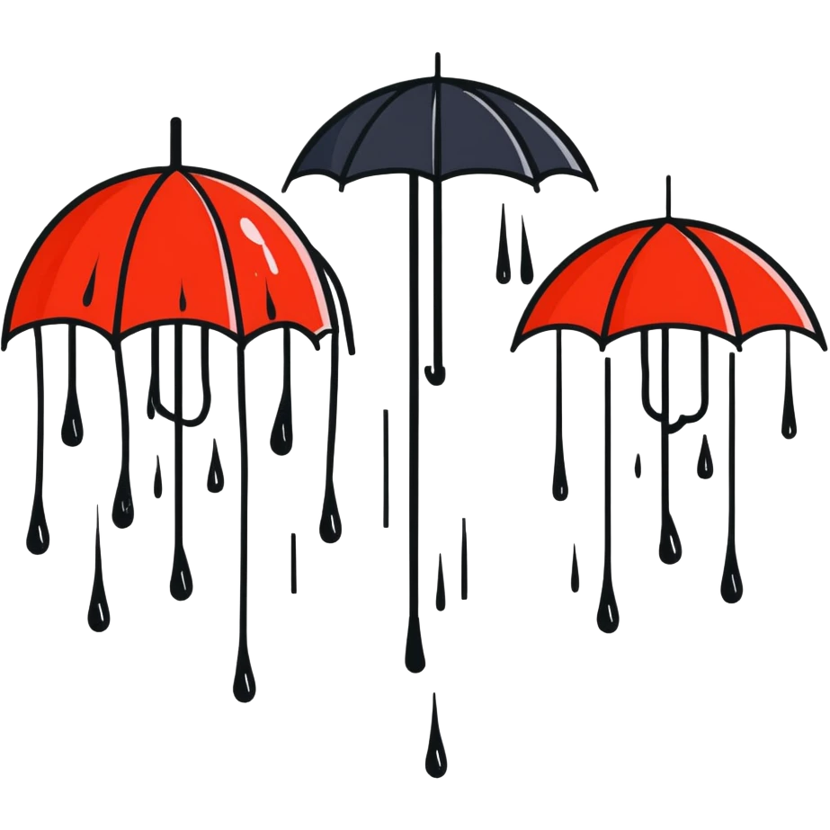 bloody rain emoji