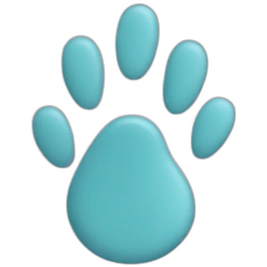 cat foot emoji