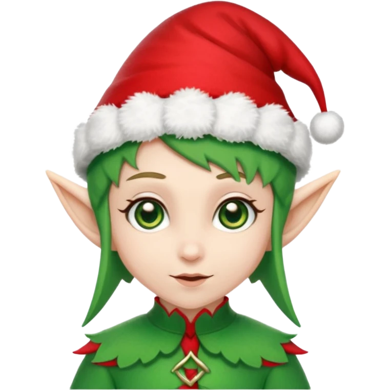 christmas elf head emoji