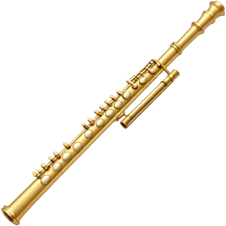 Flute golden colour aesthetic  emoji