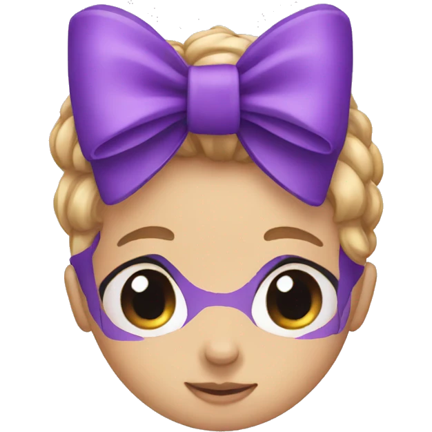 Purple bow emoji