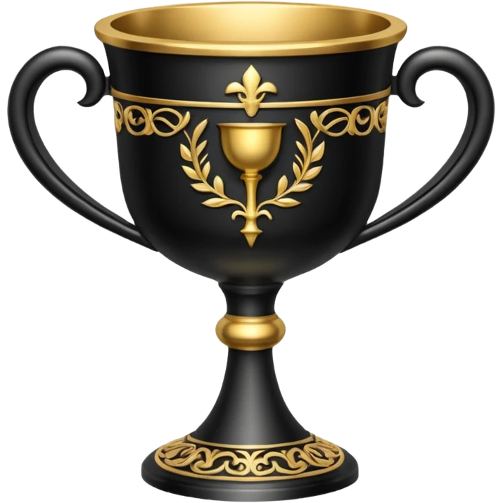 calice noir relief emoji