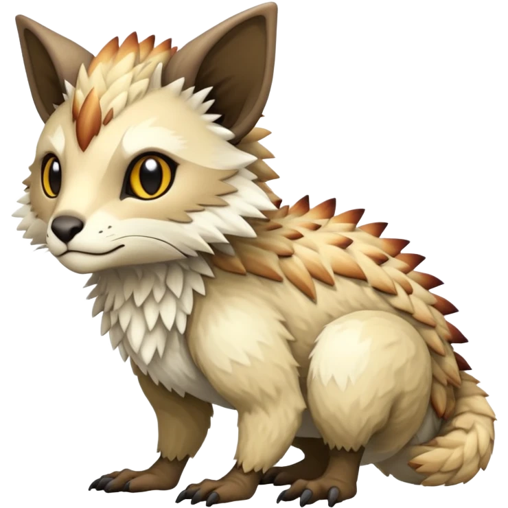 warm-colored Vernid-Trico-Fionbri-creature (full body) emoji
