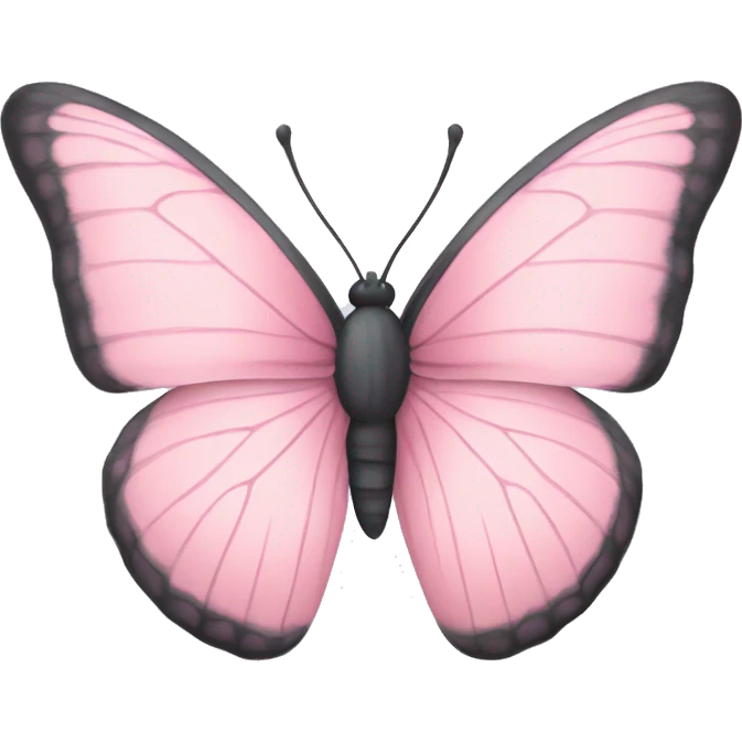 Pastel pink butterfly emoji