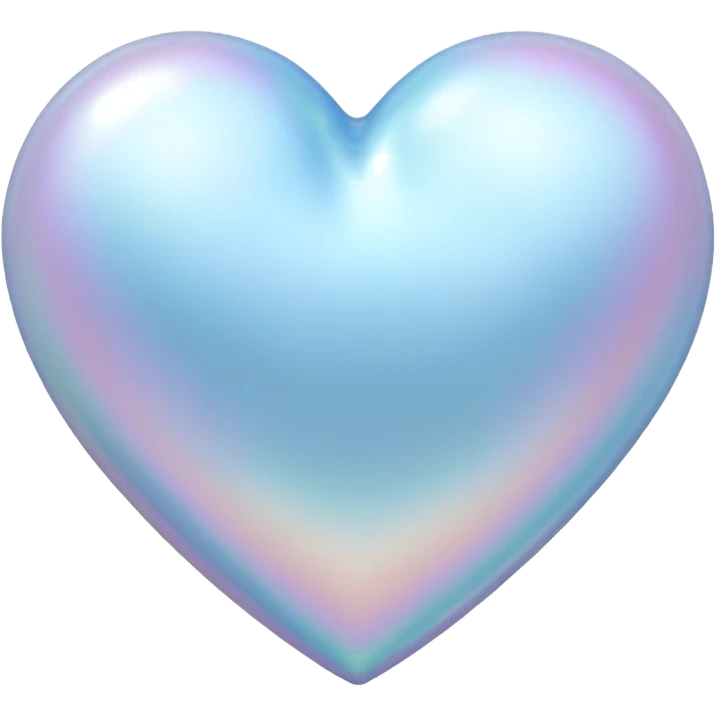pastel blue heart pearl emoji