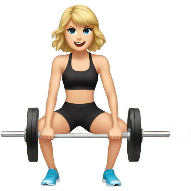 Weight lifting Taylor swift emoji
