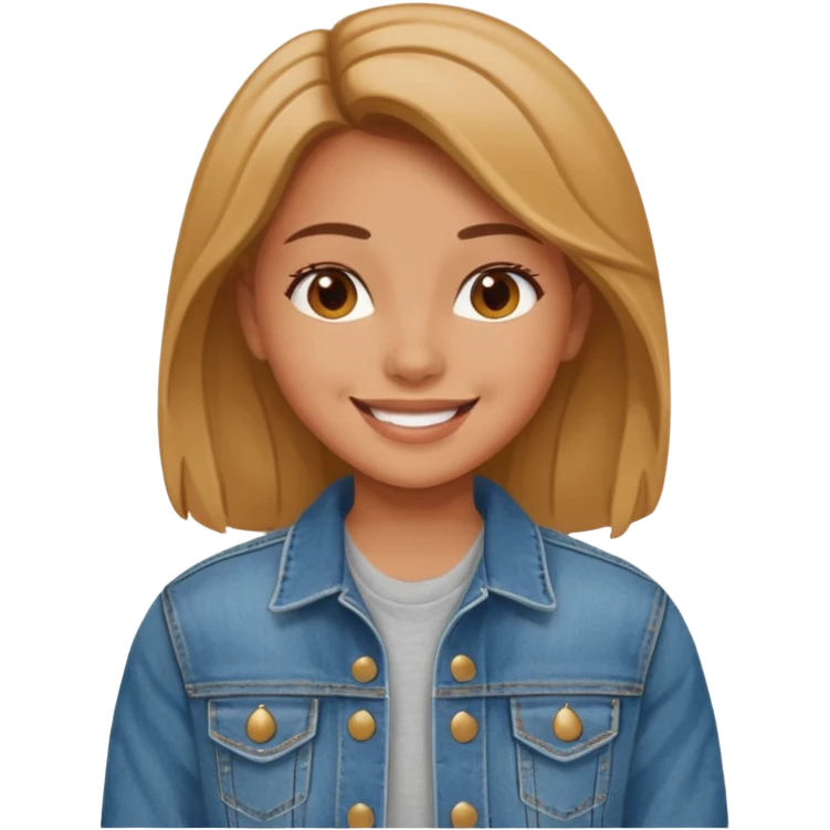 girl in jean jacket emoji