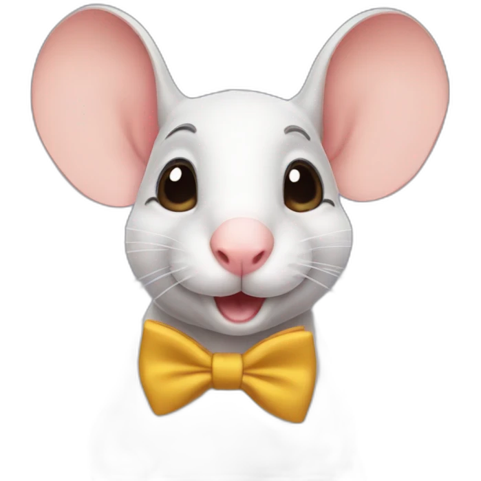 dumbo rat wearing bowtie emoji