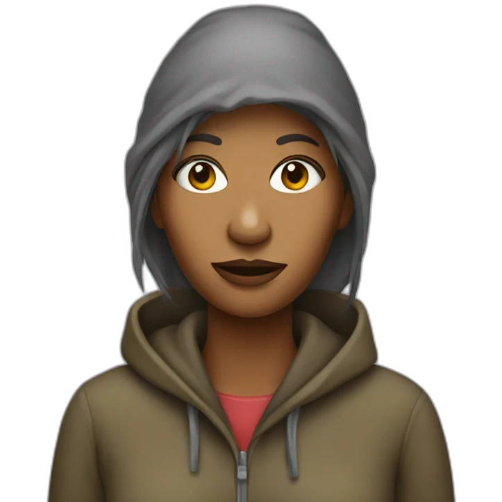 Homeless woman emoji