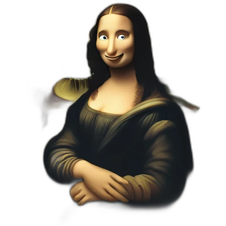 mona lisa painting emoji
