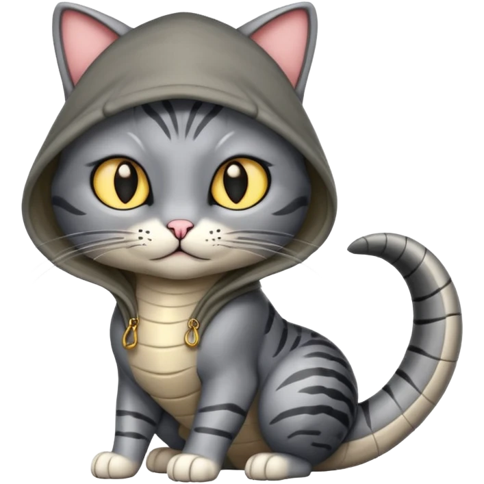 Cat and cobra emoji