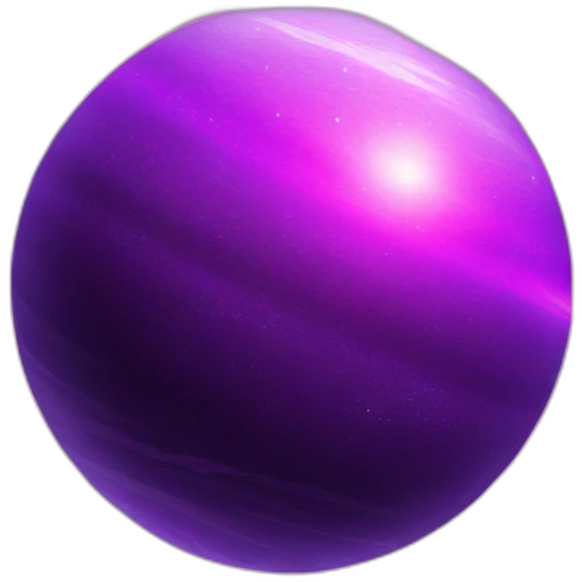 purple planet , lazer beam emoji