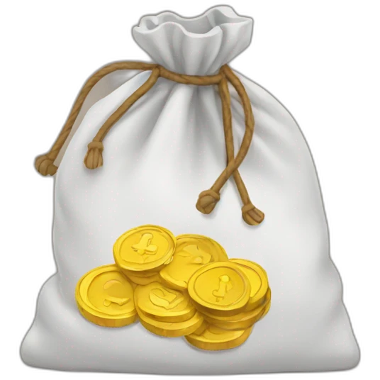 coin bag emoji