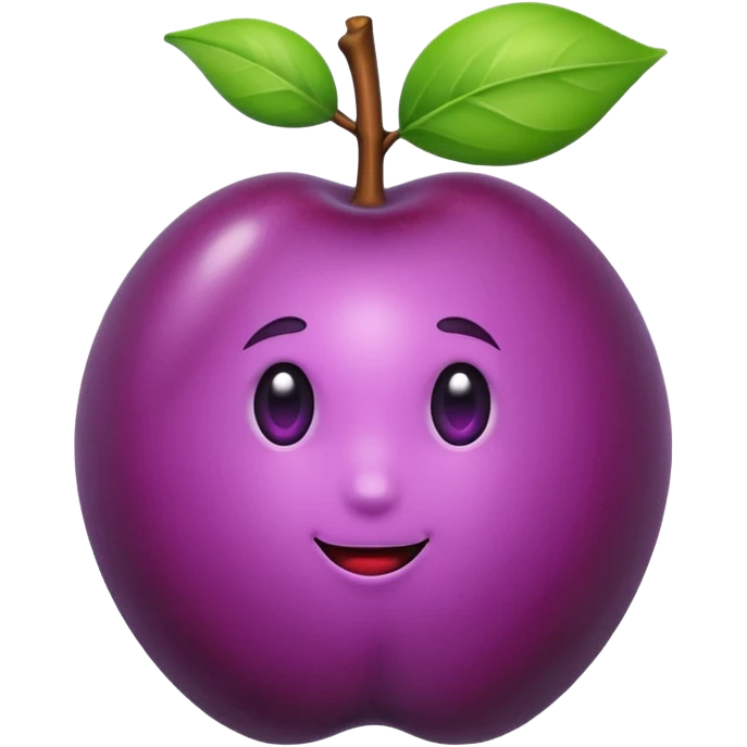 one small plum emoji