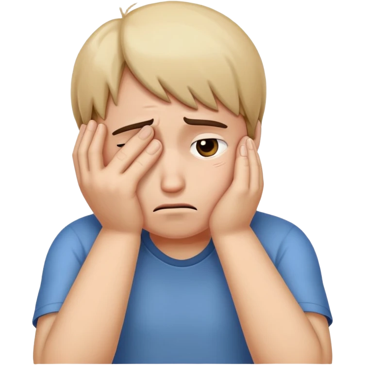 sad face palm emoji