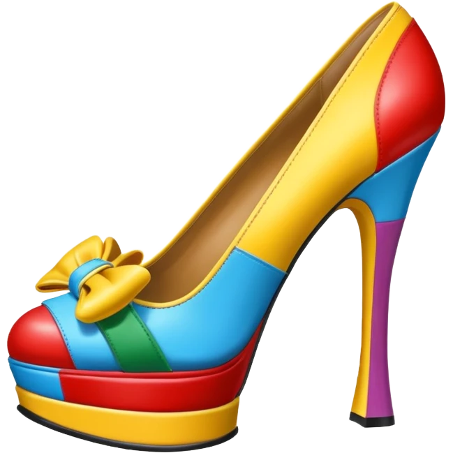Moschino spam can design shoe art emoji