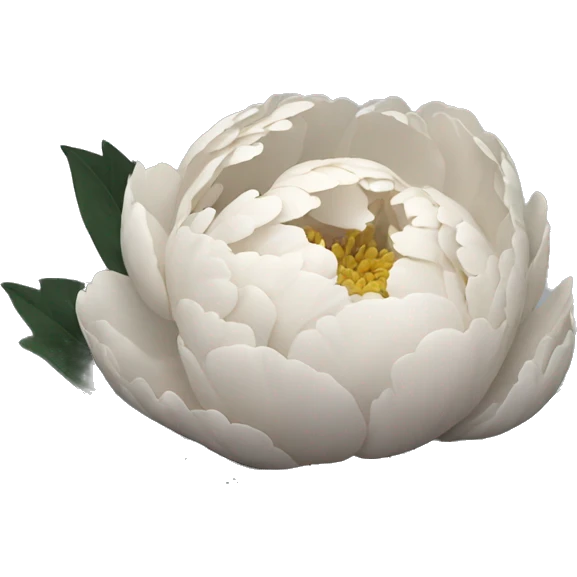 aesthetic black peony emoji