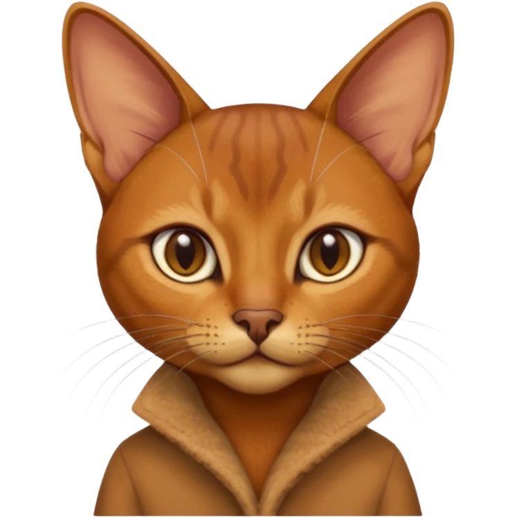 Абиссинская кошка emoji