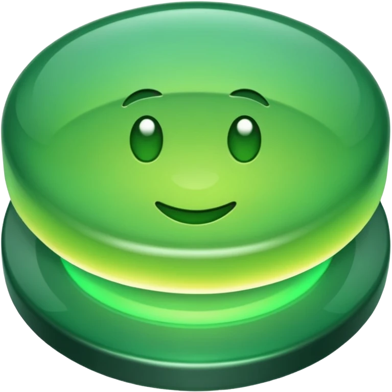 Give me a button that shows itself to be on emoji