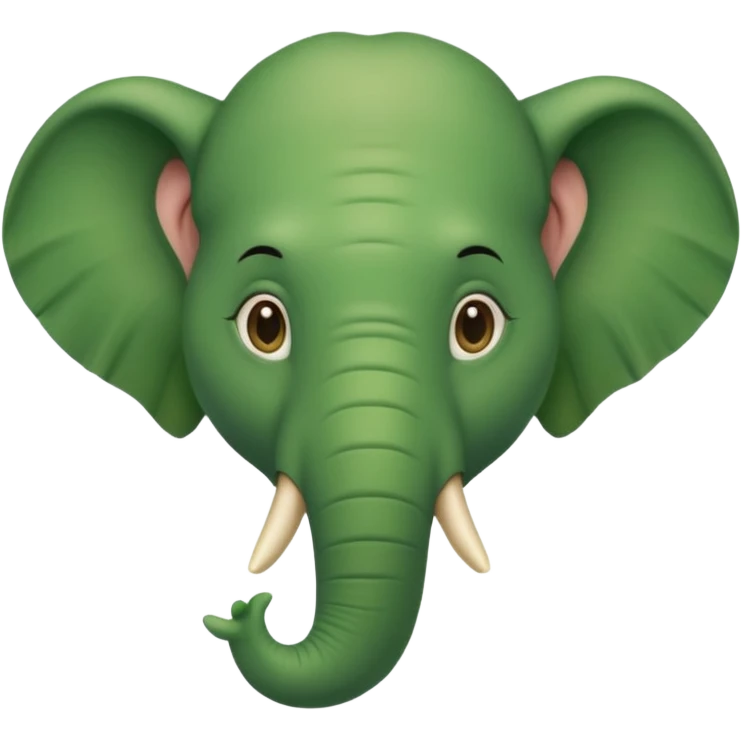 A green head with a green elephant trunk emoji