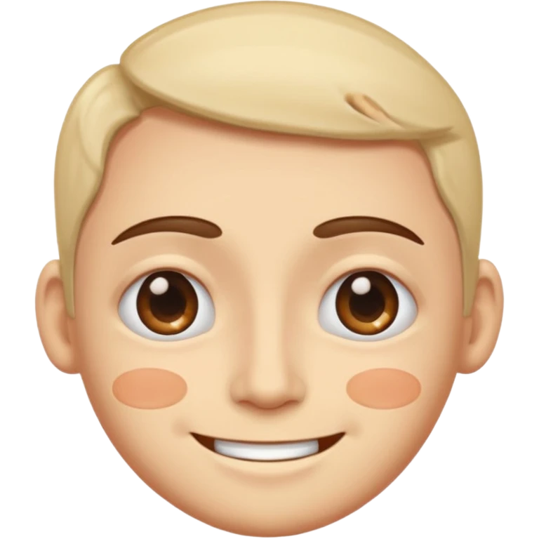 Smiling with eye bags emoji