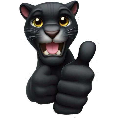 Panther thumbs up emoji