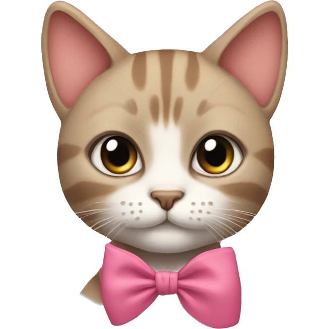 Cat wearing bows  emoji